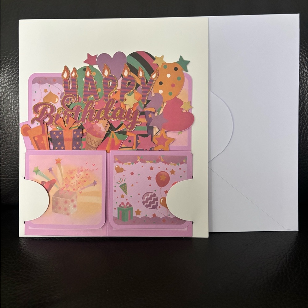 Colorful Pop-Up Birthday Card - Picture 2 of 7